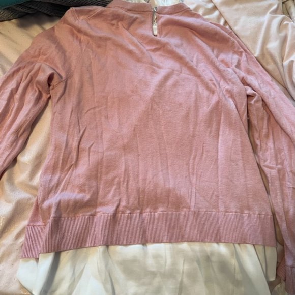 Ted Baker Kaarina pink Pleated neck mockable sweater size 2 PLEASE READ - Picture 9 of 13